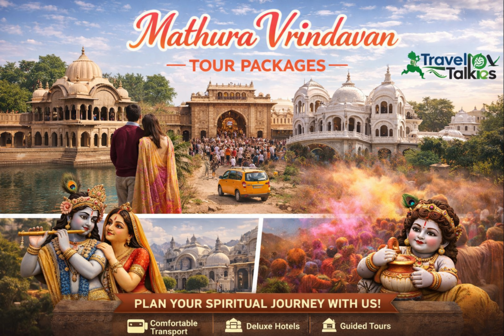 Prem Mandir temple in Vrindavan on the Mathura Vrindavan tour